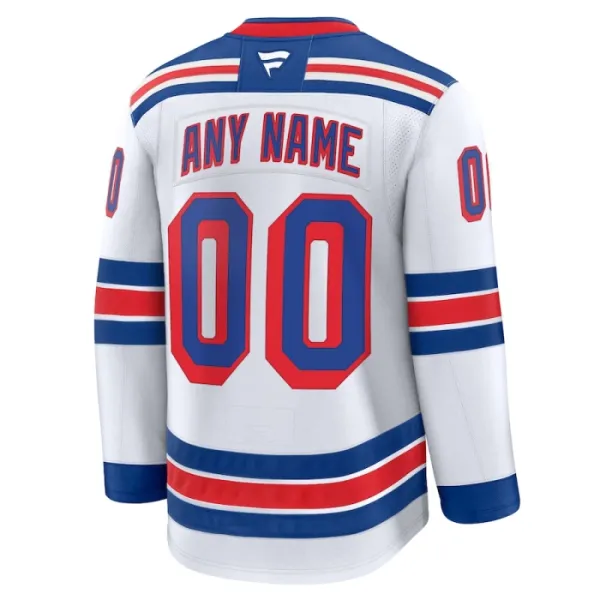 Fanatics New York Rangers Personalisiert 24/25 Away Premium Trikot - Herren (Weiss)
