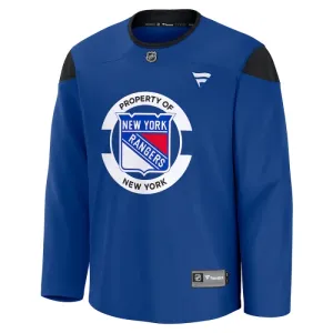 Fanatics New York Rangers Team Personalisiert 24/25 Practice Trikot - Herren (Blau)