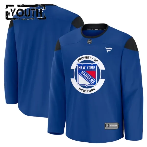 Fanatics New York Rangers Team Personalisiert 24/25 Practice Trikot - Kinder (Blau) Fanatics New York Rangers Team Personalisiert 24/25 Practice Trikot - Kinder (Blau)