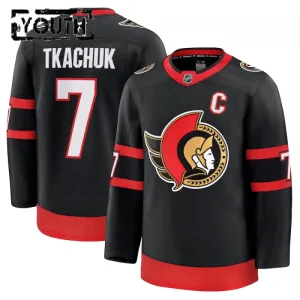 Fanatics Ottawa Senators Brady Tkachuk 24/25 Home Premium Trikot - Kinder (Schwarz)