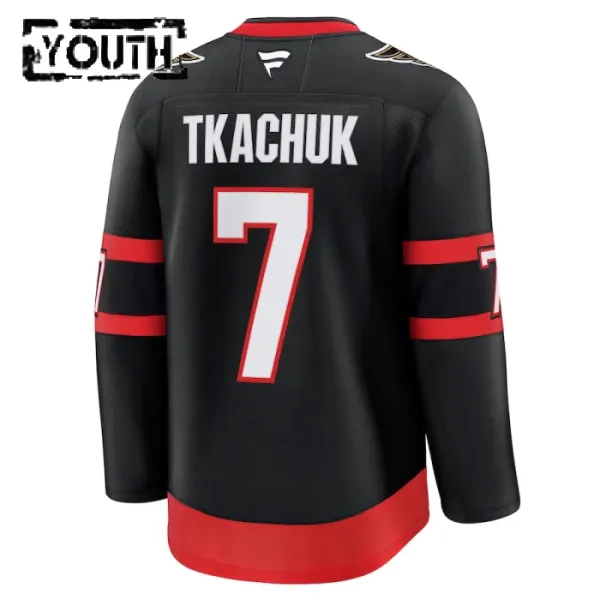 Fanatics Ottawa Senators Brady Tkachuk 24/25 Home Premium Trikot - Kinder (Schwarz)