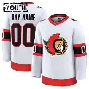 Fanatics Ottawa Senators Personalisiert 24/25 Away Premium Trikot - Kinder (Weiss)