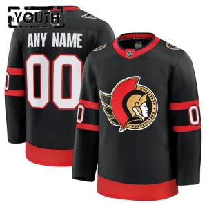 Fanatics Ottawa Senators Personalisiert 24/25 Home Premium Trikot - Kinder (Schwarz)