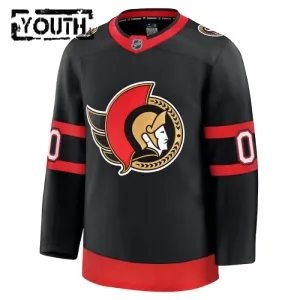 Fanatics Ottawa Senators Personalisiert 24/25 Home Premium Trikot - Kinder (Schwarz)