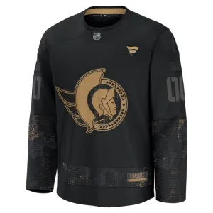 Fanatics Ottawa Senators Personalisiert 24/25 Military Appreciation Practice Trikot - Herren (Schwarz)