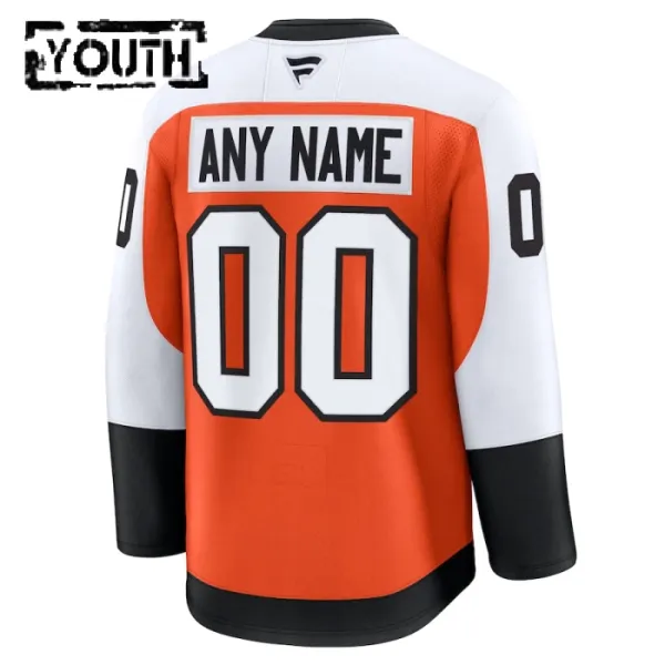 Fanatics Philadelphia Flyers Personalisiert 24/25 Home Premium Trikot - Kinder (Orange)