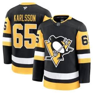 Fanatics Pittsburgh Penguins Erik Karlsson 24/25 Home Premium Trikot - Herren (Schwarz)
