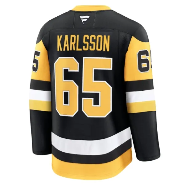 Fanatics Pittsburgh Penguins Erik Karlsson 24/25 Home Premium Trikot - Herren (Schwarz)