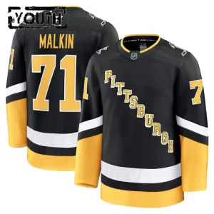 Fanatics Pittsburgh Penguins Evgeni Malkin 24/25 Alternate Premium Trikot - Kinder (Schwarz)