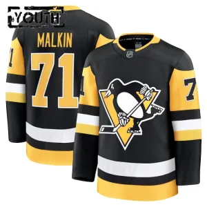 Fanatics Pittsburgh Penguins Evgeni Malkin 24/25 Home Premium Trikot - Kinder (Schwarz)