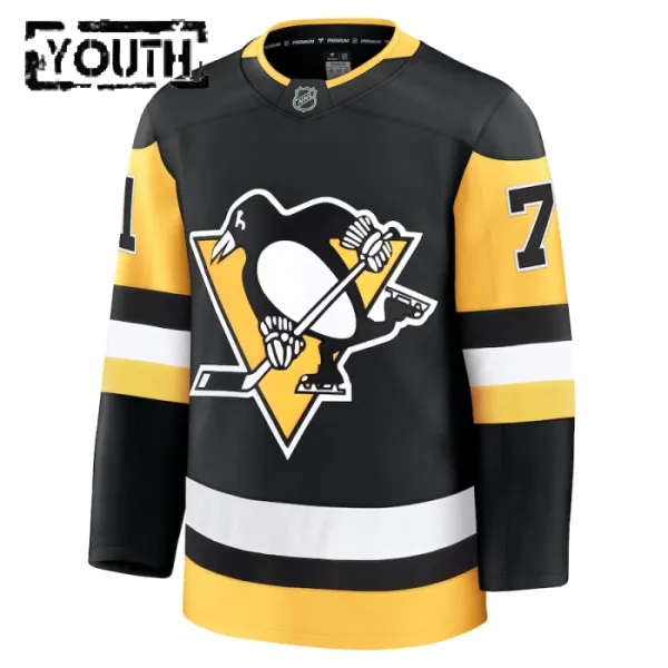Fanatics Pittsburgh Penguins Evgeni Malkin 24/25 Home Premium Trikot - Kinder (Schwarz)