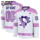 Fanatics Pittsburgh Penguins Hockey Fights Cancer Personalisiert 24/25 Practice Trikot - Kinder (Weiss) Fanatics Pittsburgh Penguins Hockey Fights Cancer Personalisiert 24/25 Practice Trikot - Kinder (Weiss)