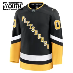 Fanatics Pittsburgh Penguins Personalisiert 24/25 Alternate Premium Trikot - Kinder (Schwarz)