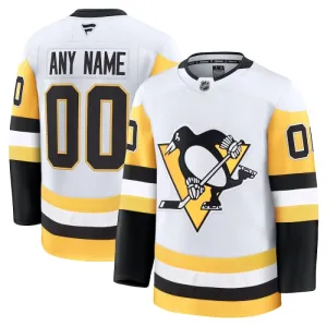 Fanatics Pittsburgh Penguins Personalisiert 24/25 Away Premium Trikot - Herren (Weiss)