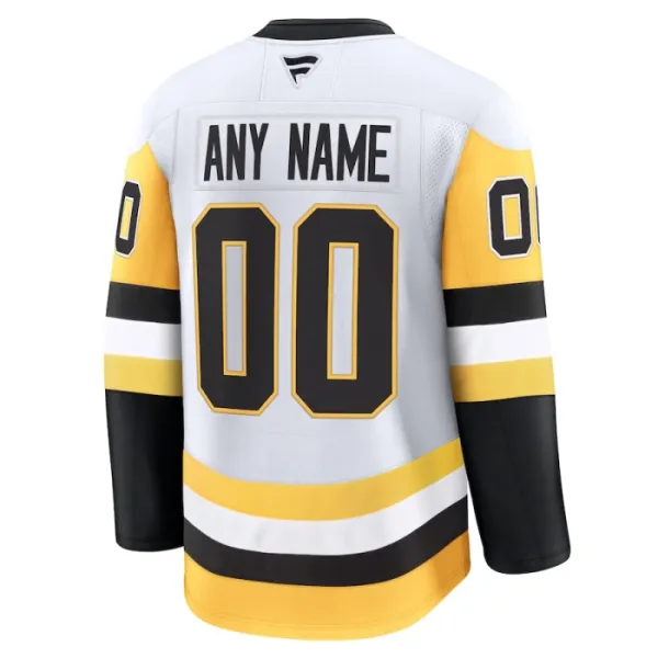 Fanatics Pittsburgh Penguins Personalisiert 24/25 Away Premium Trikot - Herren (Weiss)