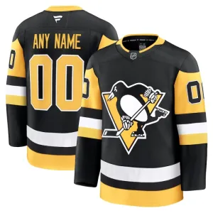 Fanatics Pittsburgh Penguins Personalisiert 24/25 Home Premium Trikot - Herren (Schwarz)