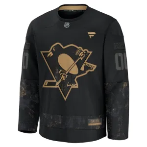 Fanatics Pittsburgh Penguins Personalisiert 24/25 Military Appreciation Practice Trikot - Herren (Schwarz)