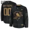 Fanatics Pittsburgh Penguins Personalisiert 24/25 Military Appreciation Practice Trikot - Kinder (Schwarz)
