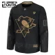 Fanatics Pittsburgh Penguins Personalisiert 24/25 Military Appreciation Practice Trikot - Kinder (Schwarz)