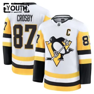 Fanatics Pittsburgh Penguins Sidney Crosby 24/25 Away Premium Trikot - Kinder (Weiss)