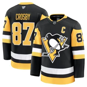 Fanatics Pittsburgh Penguins Sidney Crosby 24/25 Home Premium Trikot - Herren (Schwarz)