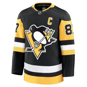 Fanatics Pittsburgh Penguins Sidney Crosby 24/25 Home Premium Trikot - Herren (Schwarz)