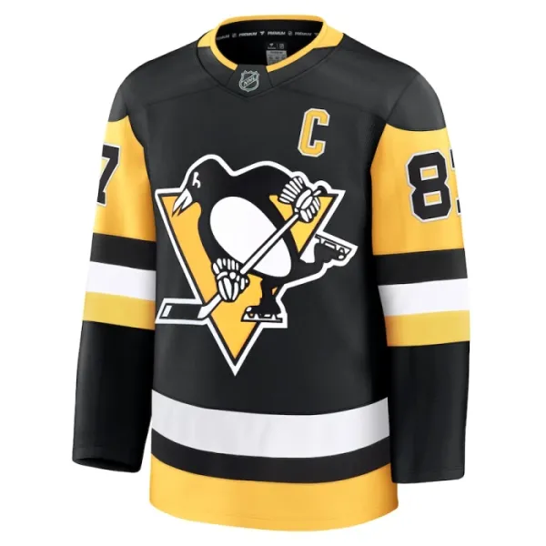 Fanatics Pittsburgh Penguins Sidney Crosby 24/25 Home Premium Trikot - Herren (Schwarz)