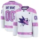 Fanatics San Jose Sharks Hockey Fights Cancer Personalisiert 24/25 Practice Trikot - Herren (Weiss) Fanatics San Jose Sharks Hockey Fights Cancer Personalisiert 24/25 Practice Trikot - Herren (Weiss)