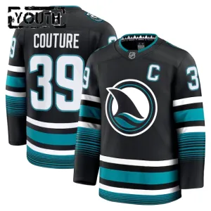 Fanatics San Jose Sharks Logan Couture 24/25 Alternate Premium Trikot - Kinder (Schwarz)