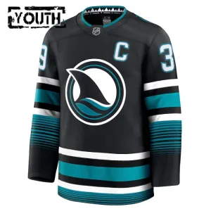 Fanatics San Jose Sharks Logan Couture 24/25 Alternate Premium Trikot - Kinder (Schwarz)