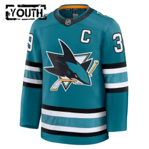 Fanatics San Jose Sharks Logan Couture 24/25 Home Premium Trikot - Kinder (Teal)