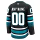Fanatics San Jose Sharks Personalisiert 24/25 Alternate Premium Trikot - Herren (Schwarz)
