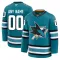 Fanatics San Jose Sharks Personalisiert 24/25 Home Premium Trikot - Herren (Teal)