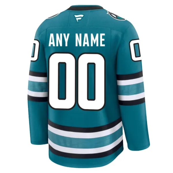 Fanatics San Jose Sharks Personalisiert 24/25 Home Premium Trikot - Herren (Teal)