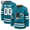 Fanatics San Jose Sharks Personalisiert 24/25 Home Premium Trikot - Kinder (Teal)