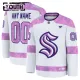 Fanatics Seattle Kraken Hockey Fights Cancer Personalisiert 24/25 Practice Trikot - Kinder (Weiss) Fanatics Seattle Kraken Hockey Fights Cancer Personalisiert 24/25 Practice Trikot - Kinder (Weiss)