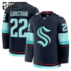 Fanatics Seattle Kraken Oliver Bjorkstrand 24/25 Home Premium Trikot - Kinder (Navy)