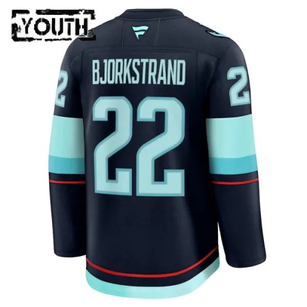 Fanatics Seattle Kraken Oliver Bjorkstrand 24/25 Home Premium Trikot - Kinder (Navy)