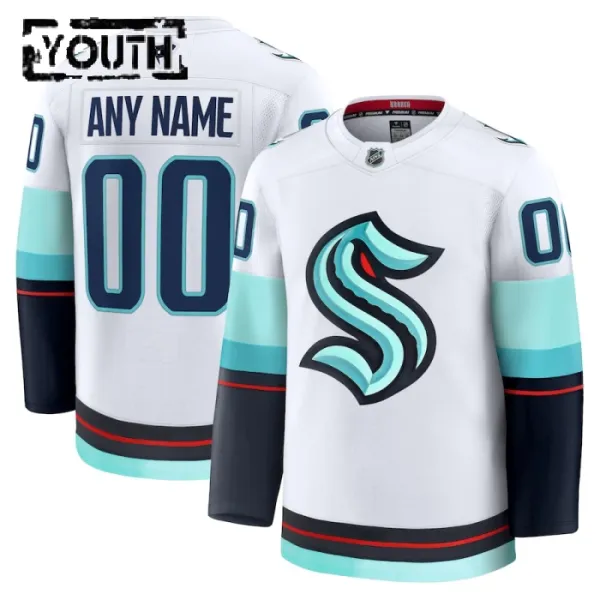 Fanatics Seattle Kraken Personalisiert 24/25 Away Premium Trikot - Kinder (Weiss) Fanatics Seattle Kraken Personalisiert 24/25 Away Premium Trikot - Kinder (Weiss)