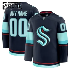 Fanatics Seattle Kraken Personalisiert 24/25 Home Premium Trikot - Kinder (Navy)