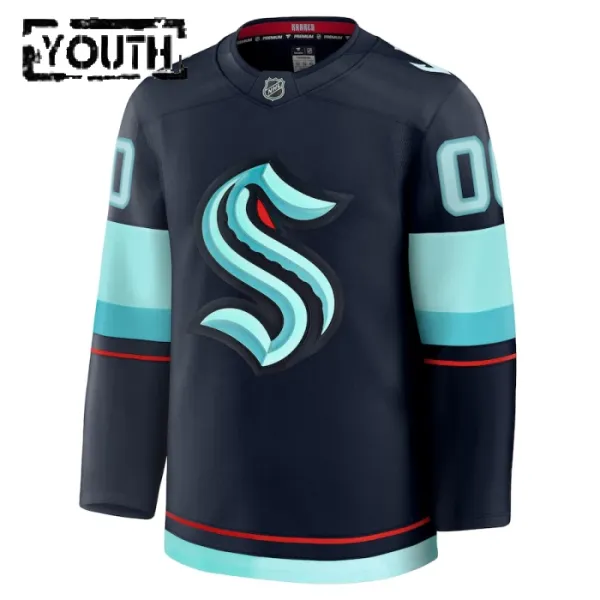 Fanatics Seattle Kraken Personalisiert 24/25 Home Premium Trikot - Kinder (Navy)