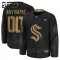 Fanatics Seattle Kraken Personalisiert 24/25 Military Appreciation Practice Trikot - Kinder (Schwarz)