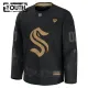 Fanatics Seattle Kraken Personalisiert 24/25 Military Appreciation Practice Trikot - Kinder (Schwarz)