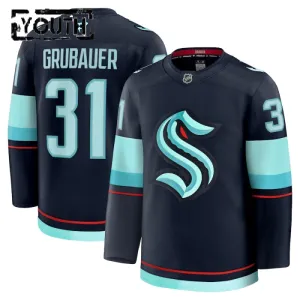 Fanatics Seattle Kraken Philipp Grubauer 24/25 Home Premium Trikot - Kinder (Navy)