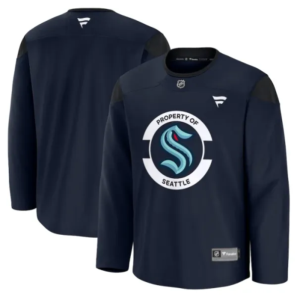 Fanatics Seattle Kraken Team Personalisiert 24/25 Practice Trikot - Herren (Navy) Fanatics Seattle Kraken Team Personalisiert 24/25 Practice Trikot - Herren (Navy)