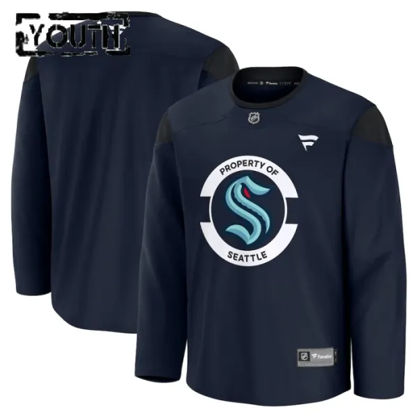Fanatics Seattle Kraken Team Personalisiert 24/25 Practice Trikot - Kinder (Navy) Fanatics Seattle Kraken Team Personalisiert 24/25 Practice Trikot - Kinder (Navy)