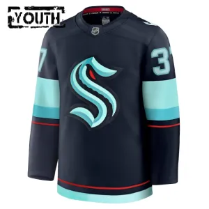 Fanatics Seattle Kraken Yanni Gourde 24/25 Home Premium Trikot - Kinder (Navy)