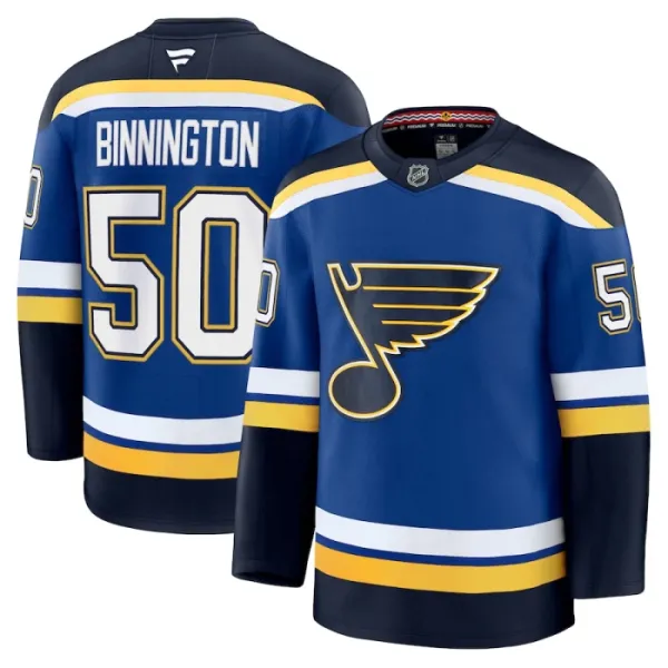 Fanatics St. Louis Blues Jordan Binnington 24/25 Home Premium Trikot - Herren (Blau) Fanatics St. Louis Blues Jordan Binnington 24/25 Home Premium Trikot - Herren (Blau)