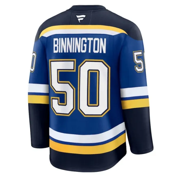Fanatics St. Louis Blues Jordan Binnington 24/25 Home Premium Trikot - Herren (Blau)