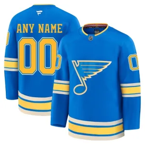 Fanatics St. Louis Blues Personalisiert 24/25 Alternate Premium Trikot - Herren (Blau) Fanatics St. Louis Blues Personalisiert 24/25 Alternate Premium Trikot - Herren (Blau)